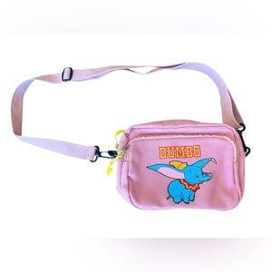 Disney Vintage Dumbo Pink Small Crossbody Bag Adjustable Strap